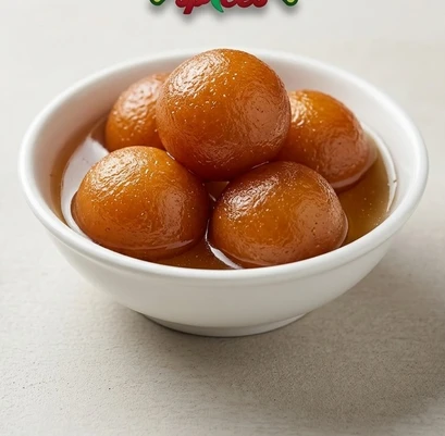 Gulab jamun Indian dessert at Southern Spices in Winnipeg